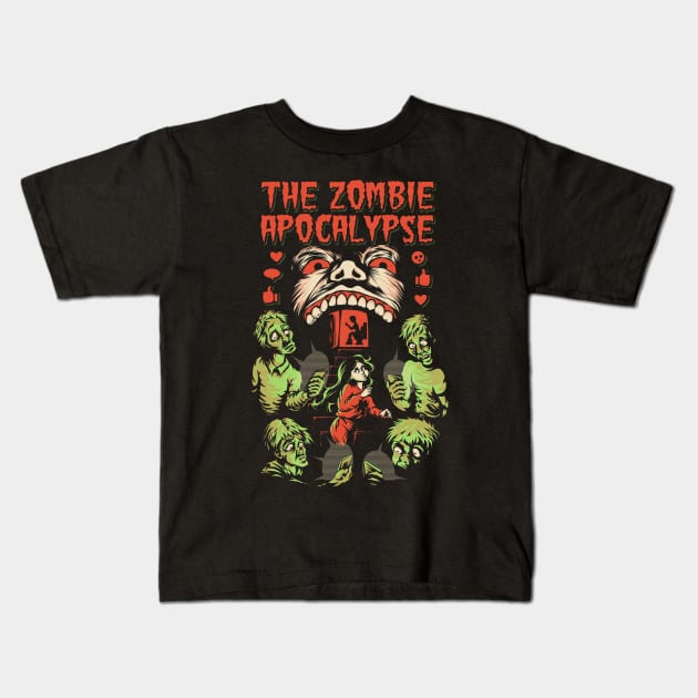 The Zombie Apocalypse Kids T-Shirt by Lima's